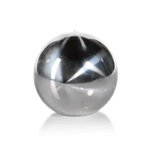 Titanium Ball Candle (6 in)- Silver