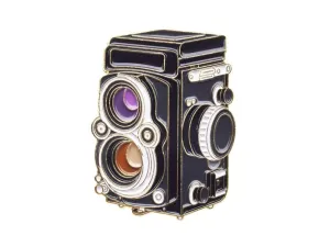 TLR Film Camera - Enamel Pin