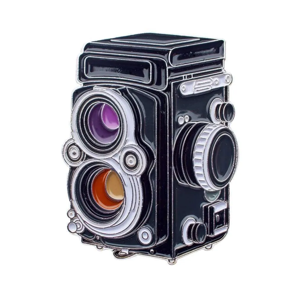 TLR Film Camera - Enamel Pin