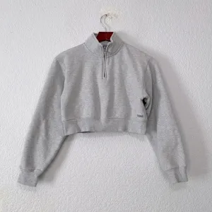 Tna Aritzia Cozy Fleece 1/4 Zip Crop Sweatshirt