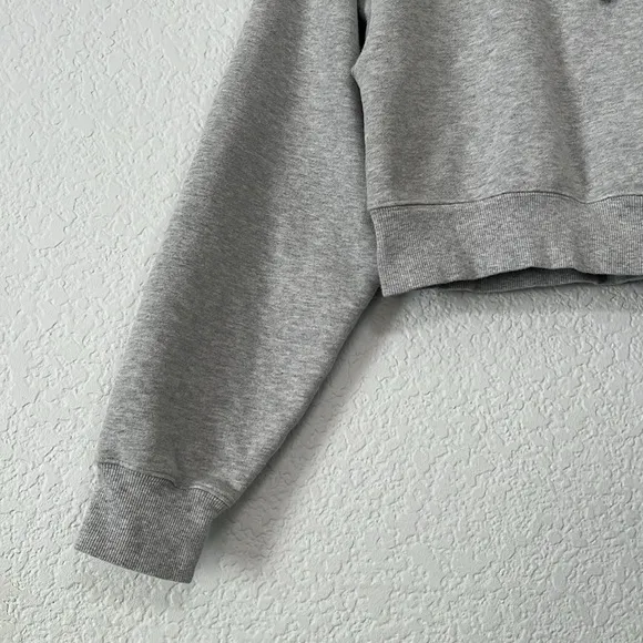 Tna Aritzia Cozy Fleece 1/4 Zip Crop Sweatshirt