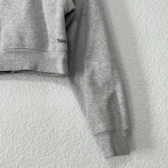 Tna Aritzia Cozy Fleece 1/4 Zip Crop Sweatshirt