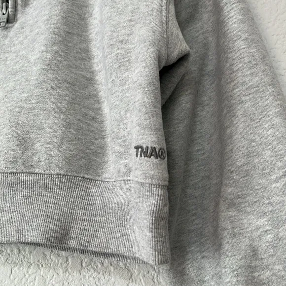 Tna Aritzia Cozy Fleece 1/4 Zip Crop Sweatshirt