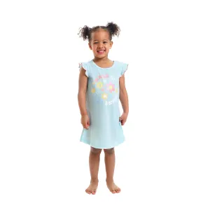 TODDLER GIRL FRILLY SLEEVE NIGHTSHIRT