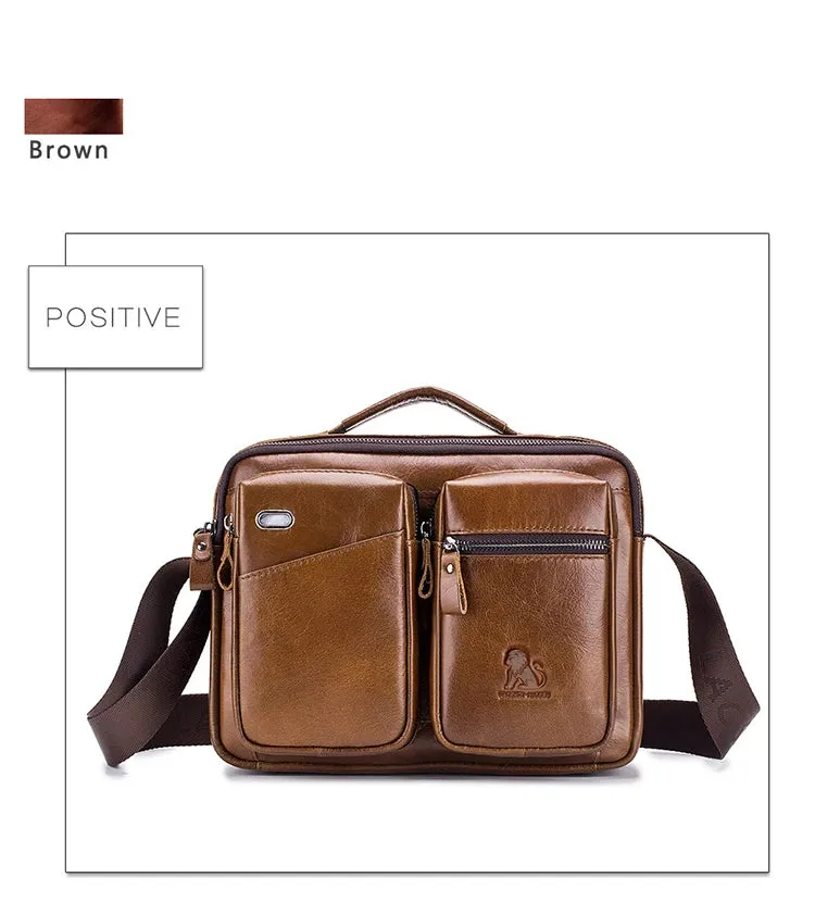 Top Crossbody Bag -Genuine Leather