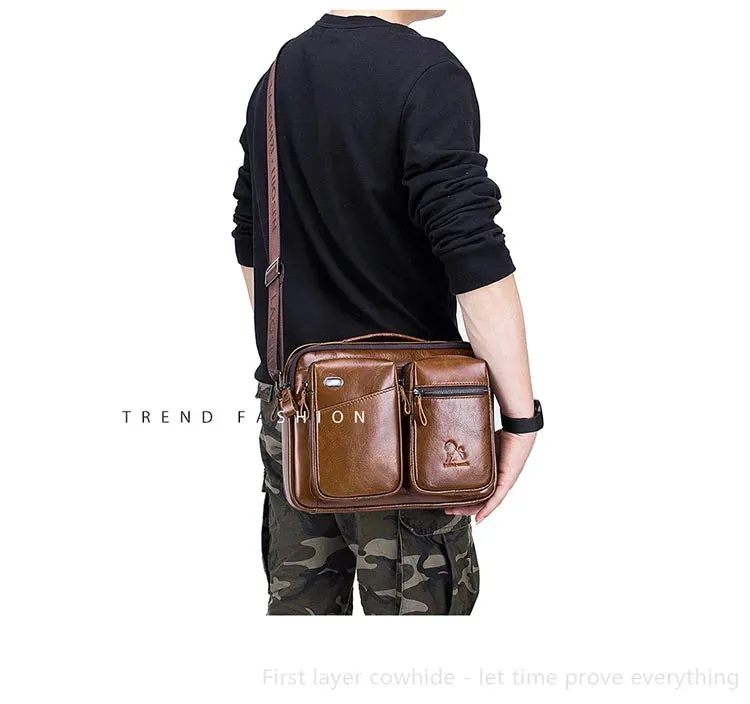 Top Crossbody Bag -Genuine Leather