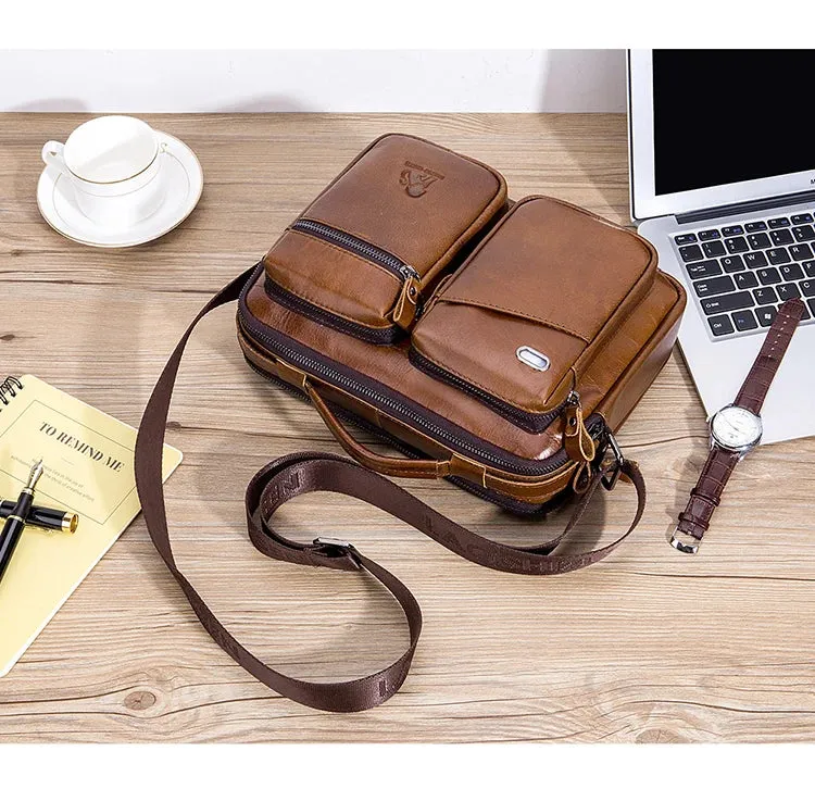 Top Crossbody Bag -Genuine Leather