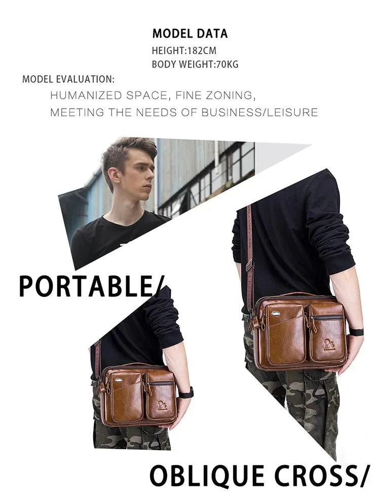 Top Crossbody Bag -Genuine Leather
