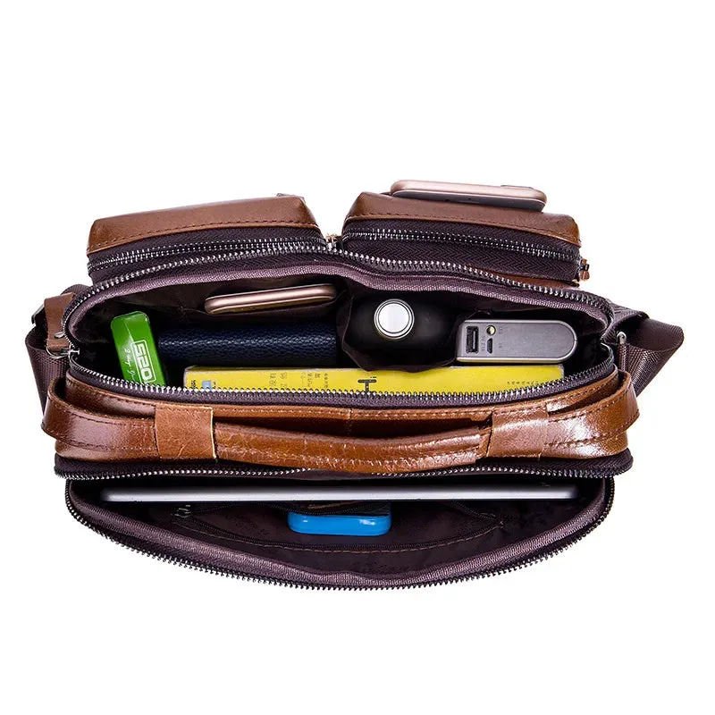 Top Crossbody Bag -Genuine Leather