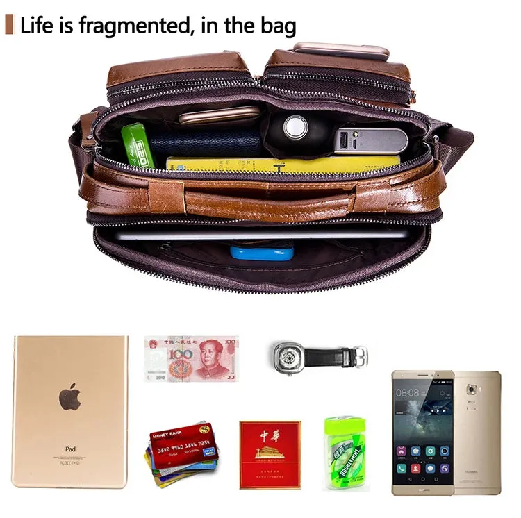 Top Crossbody Bag -Genuine Leather