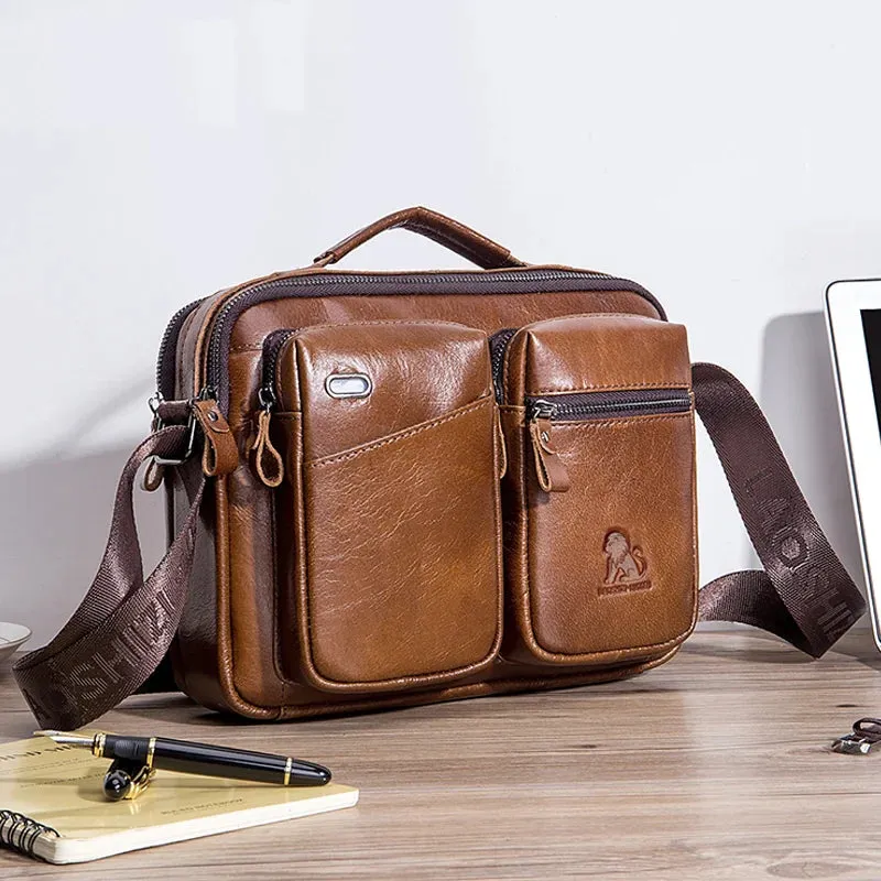 Top Crossbody Bag -Genuine Leather
