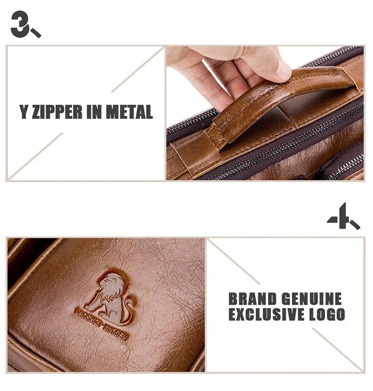 Top Crossbody Bag -Genuine Leather