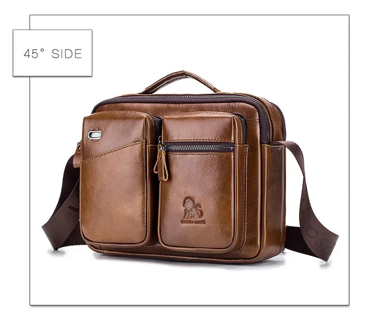 Top Crossbody Bag -Genuine Leather