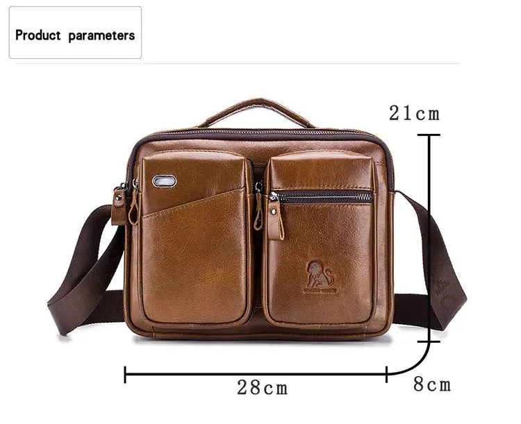 Top Crossbody Bag -Genuine Leather