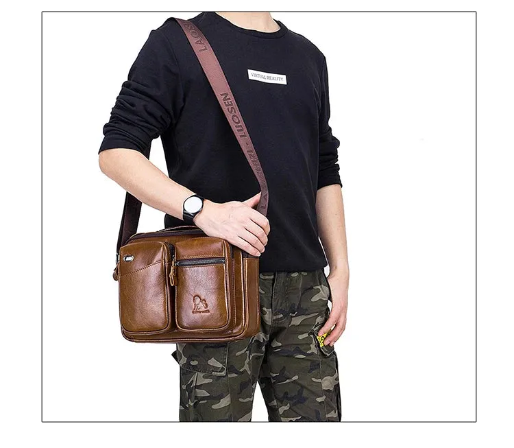 Top Crossbody Bag -Genuine Leather