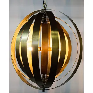 Tournant Pendant, Antique Brass