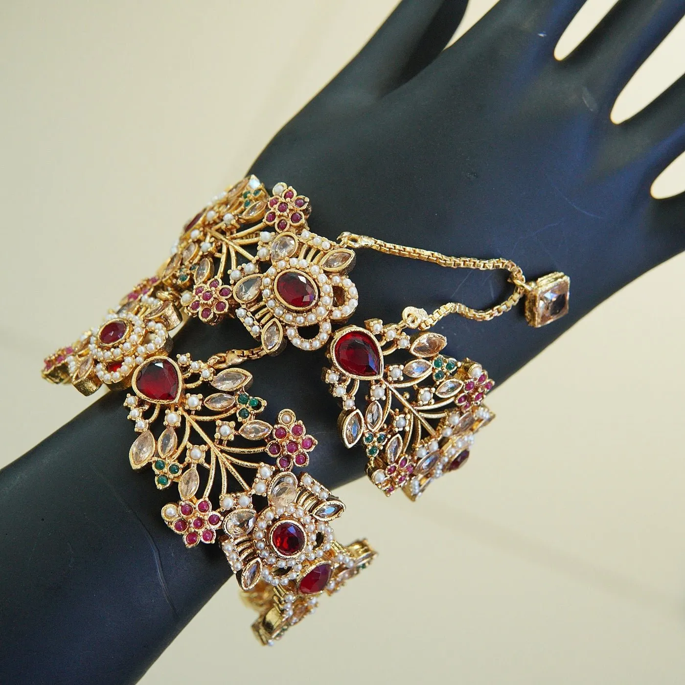 Traditional Navratan Zevar Designer Bangles