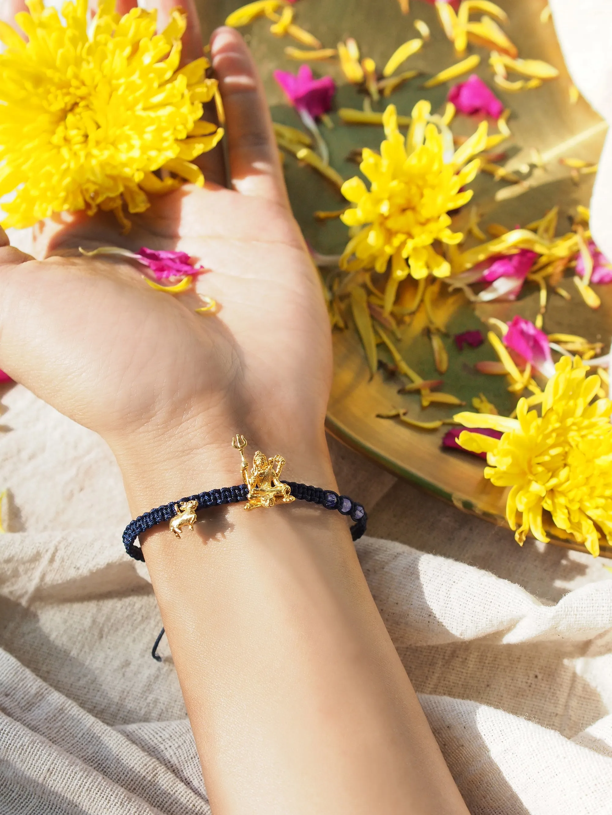 Trimurti Shiva Amethyst Elegant Bracelet  |  Favora - Trinity