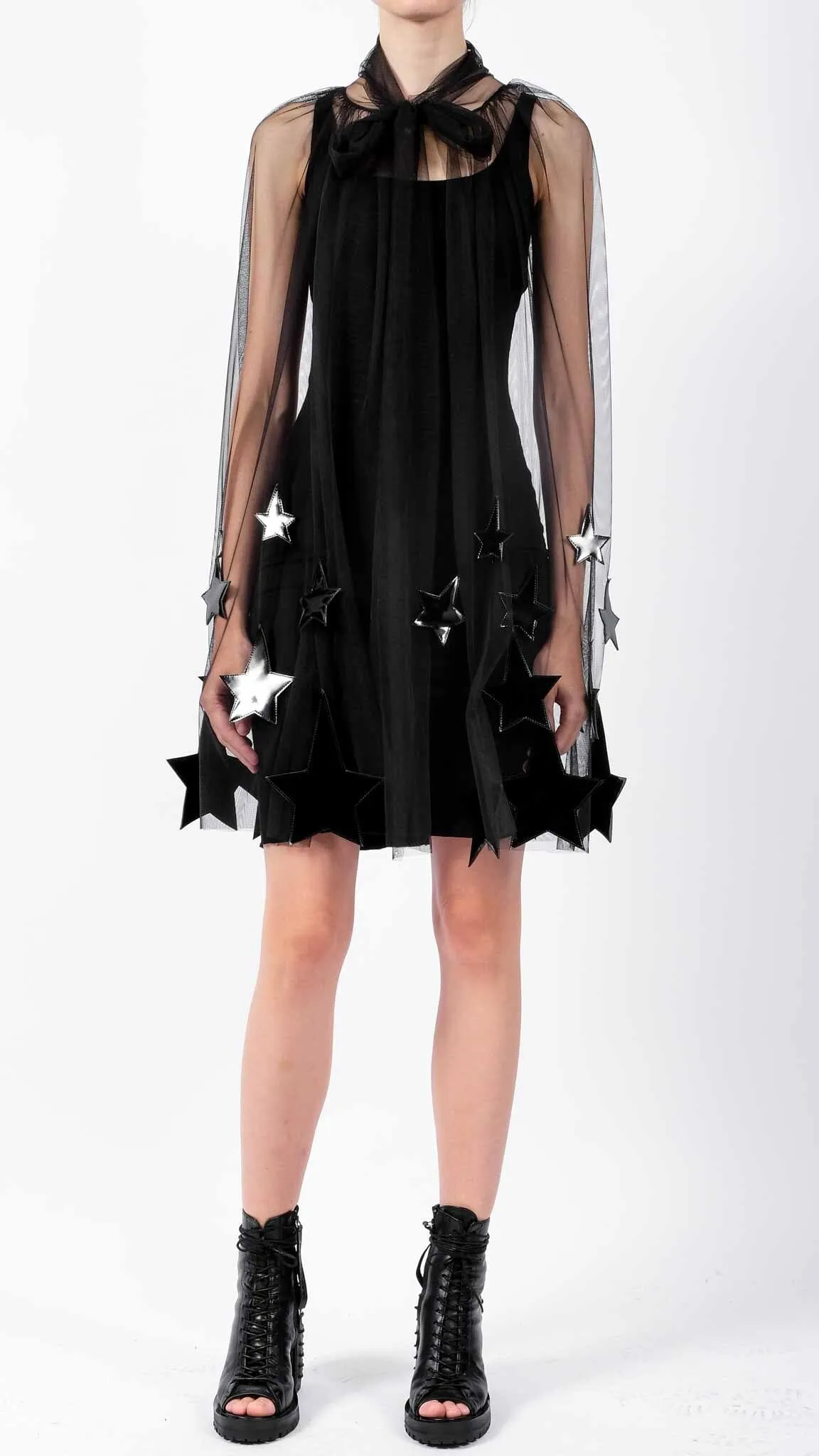 Tulle Cape with Stars