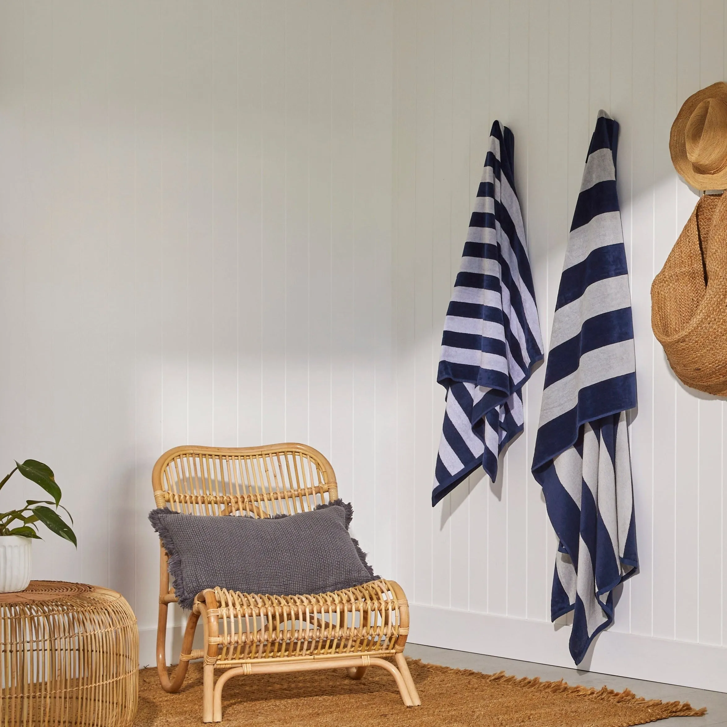 Urban Oasis Long Island Stripe Beach Towel