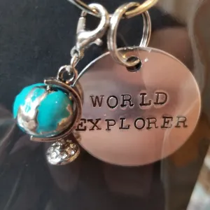 Vader's Snifferdoodle Treats Dog Tag "World Explorer"