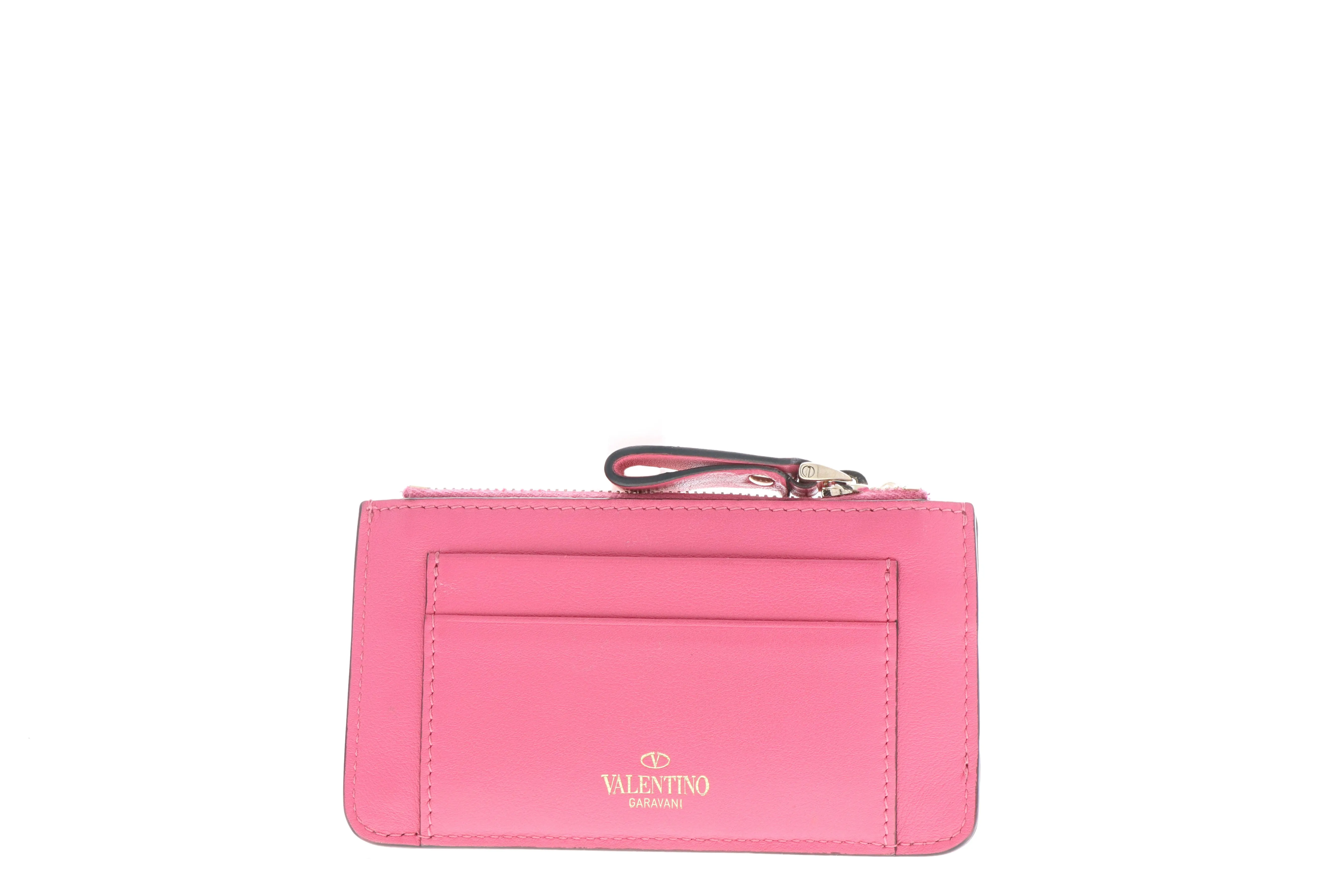 Valentino Rockstud Key Ring Pouch