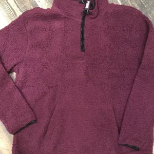 Victorias Secret‎ PINK cozy sherpa pullover 1/4 L