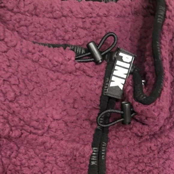 Victorias Secret‎ PINK cozy sherpa pullover 1/4 L