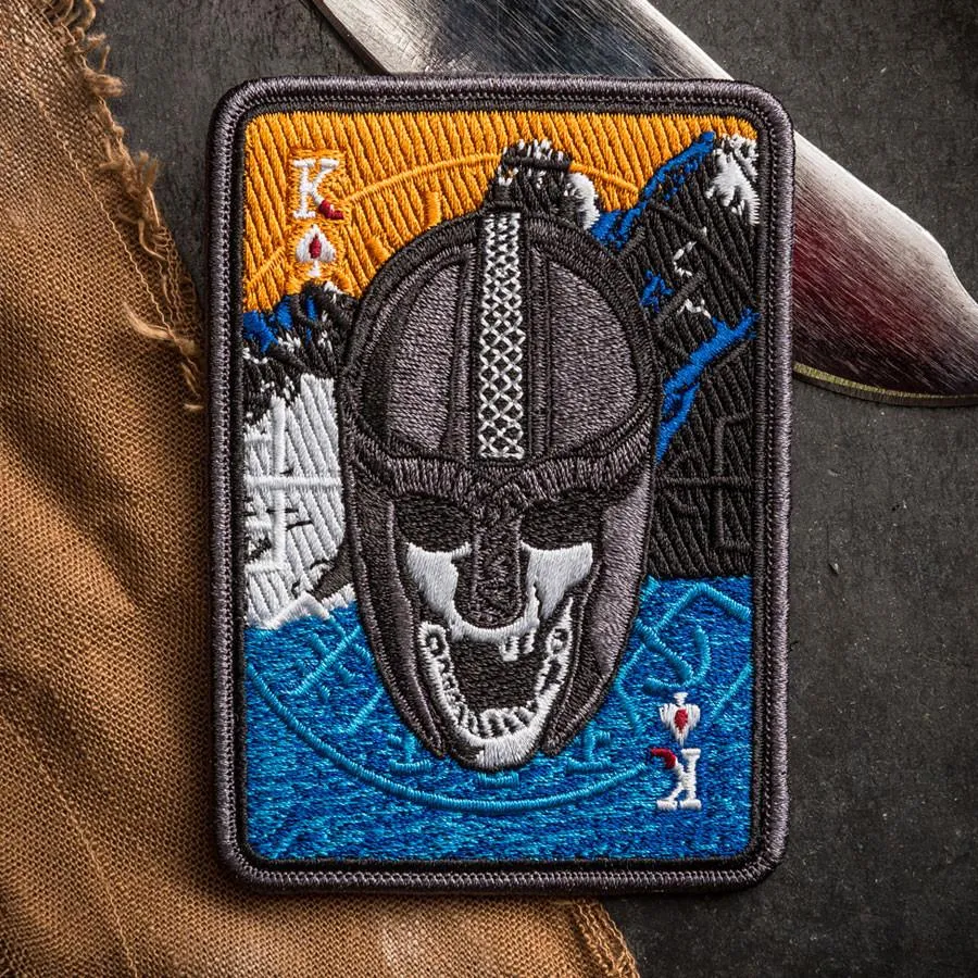 VIKING KING DEATH CARD MORALE PATCH
