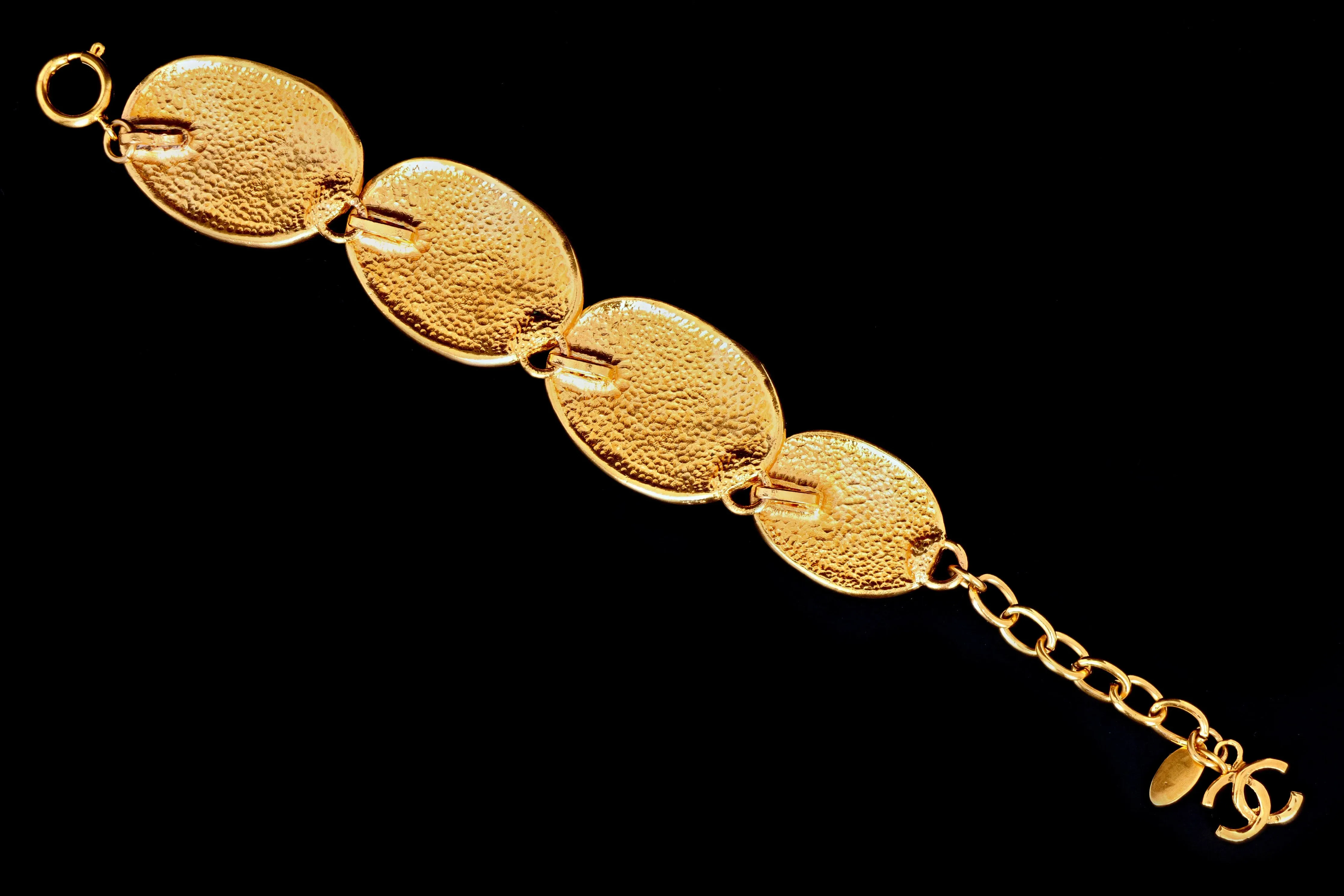 Vintage Chanel Crown CC Bracelet