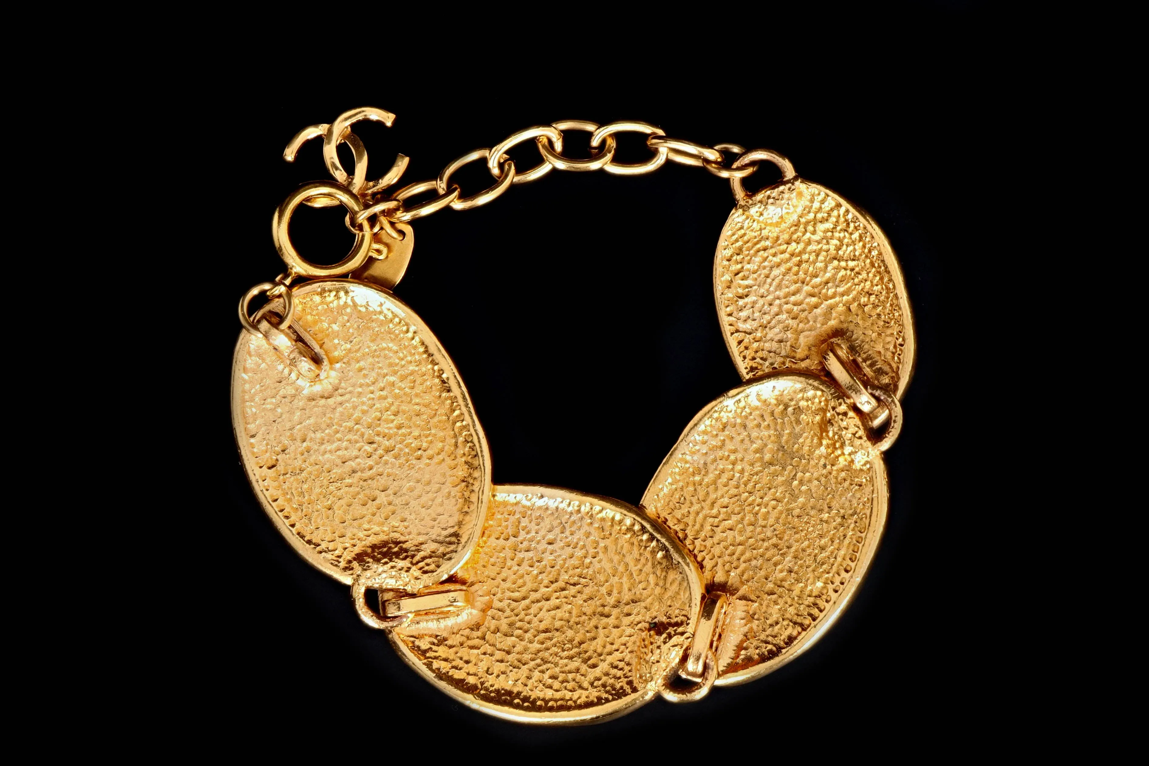 Vintage Chanel Crown CC Bracelet