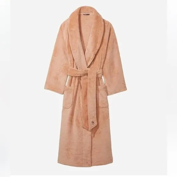 Vtg Victoria Secret Long Plush Robe VP