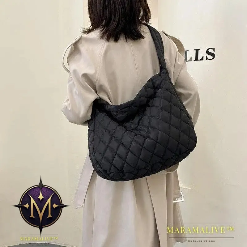 Warm Totes Shoulder Bags For Women Fashion Winter Shopping Bag