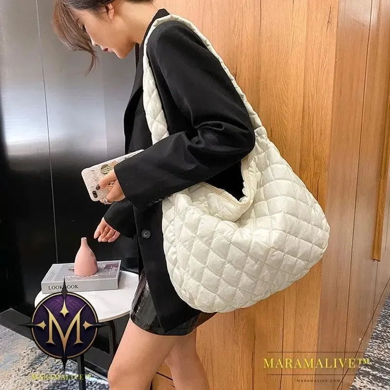 Warm Totes Shoulder Bags For Women Fashion Winter Shopping Bag