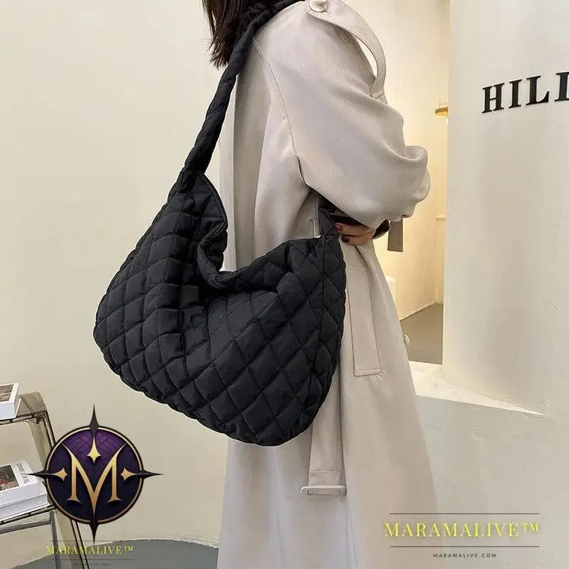 Warm Totes Shoulder Bags For Women Fashion Winter Shopping Bag