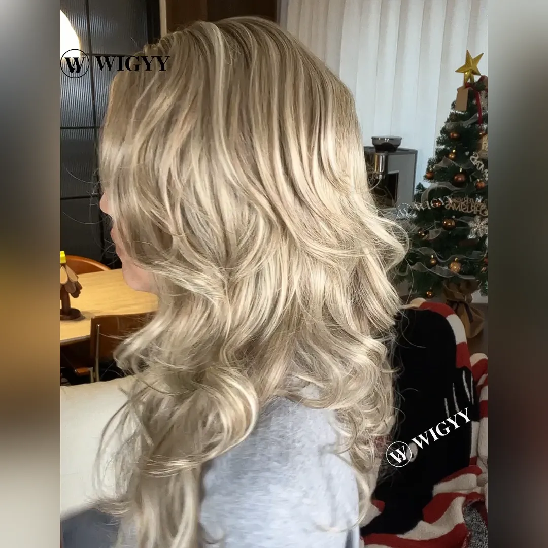 Wigyy Curl Highlighted Elegant Wig