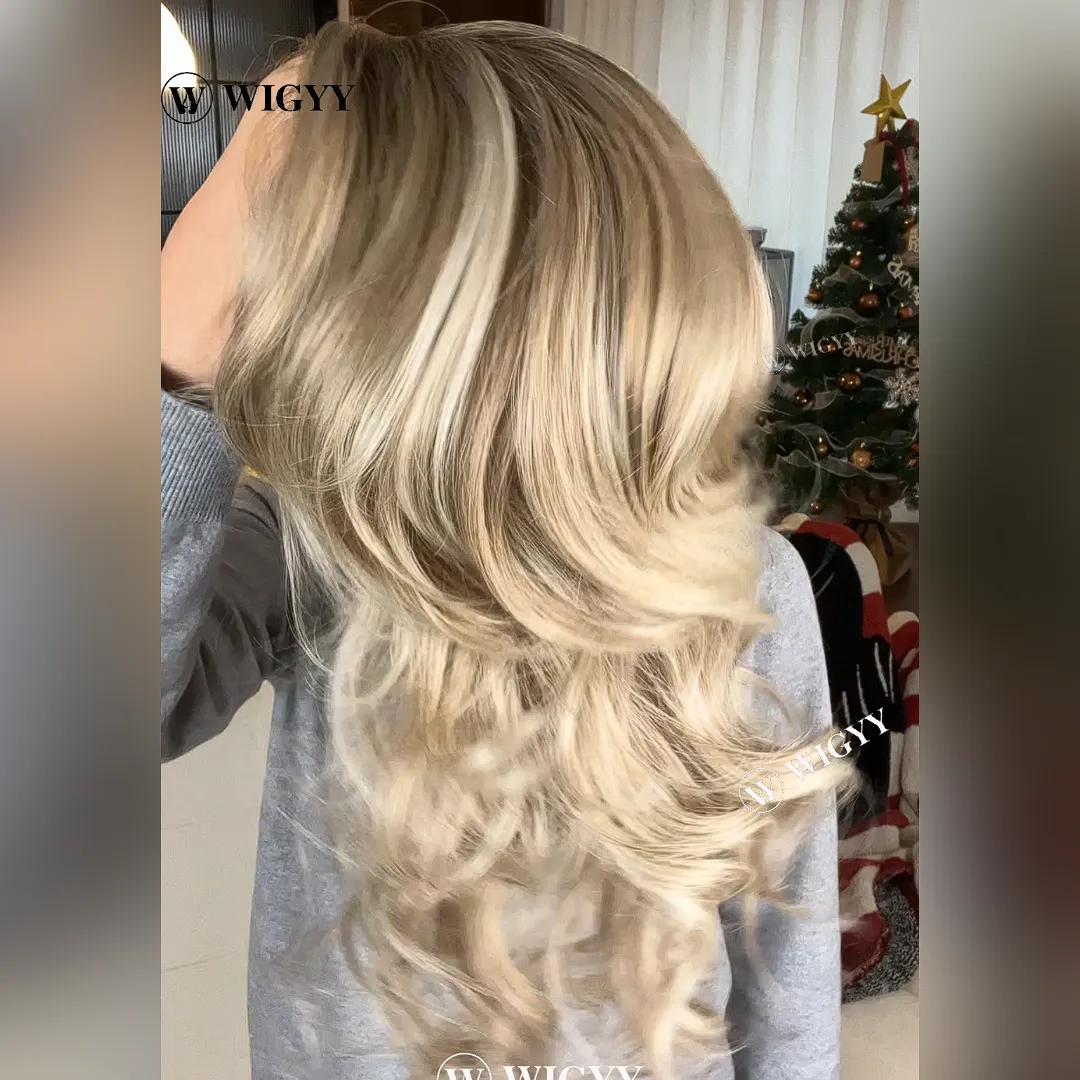 Wigyy Curl Highlighted Elegant Wig