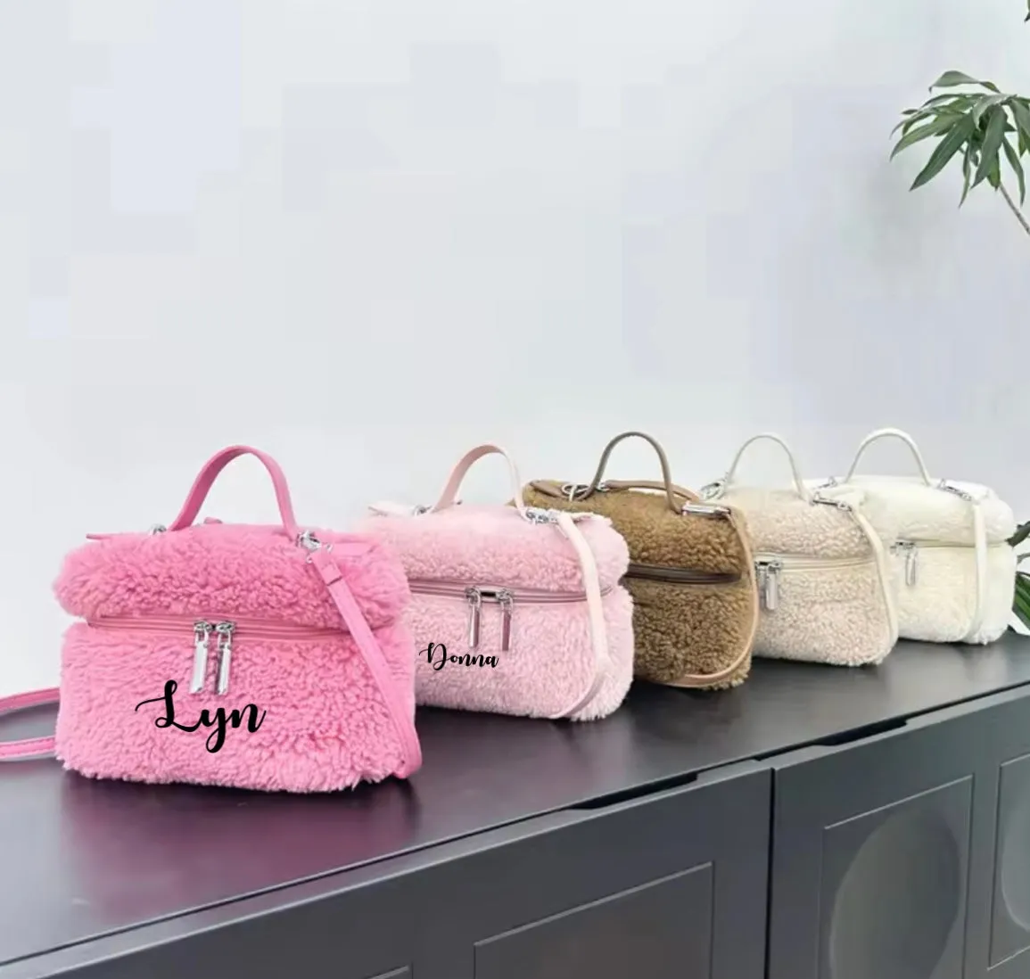 Winter Cashmere Fur Tote Bag