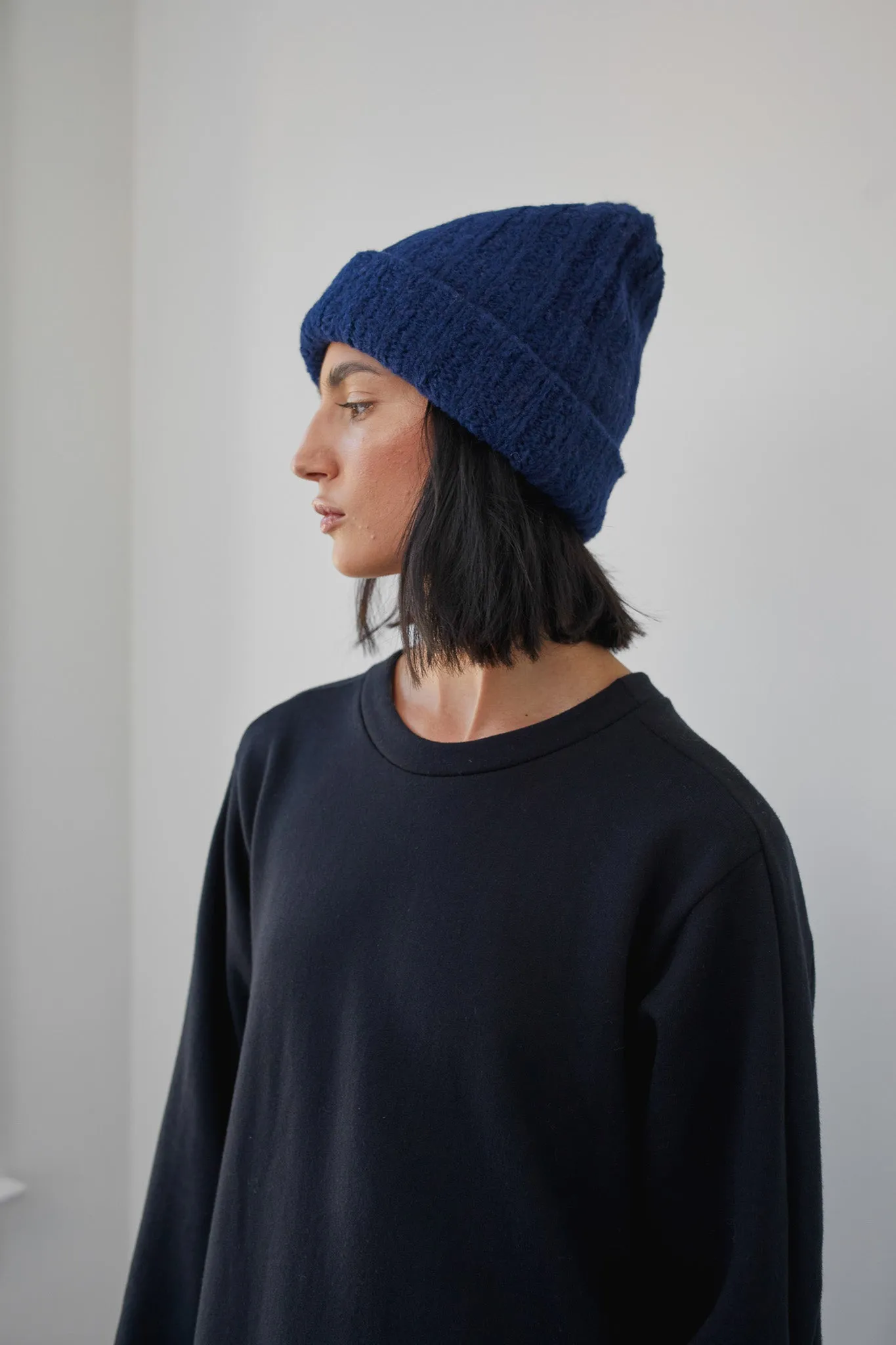 Wol Hide Alpaca Rib Hat Beanie