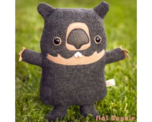 Wombat stuffed animal plush - Handmade Wombat toy doll