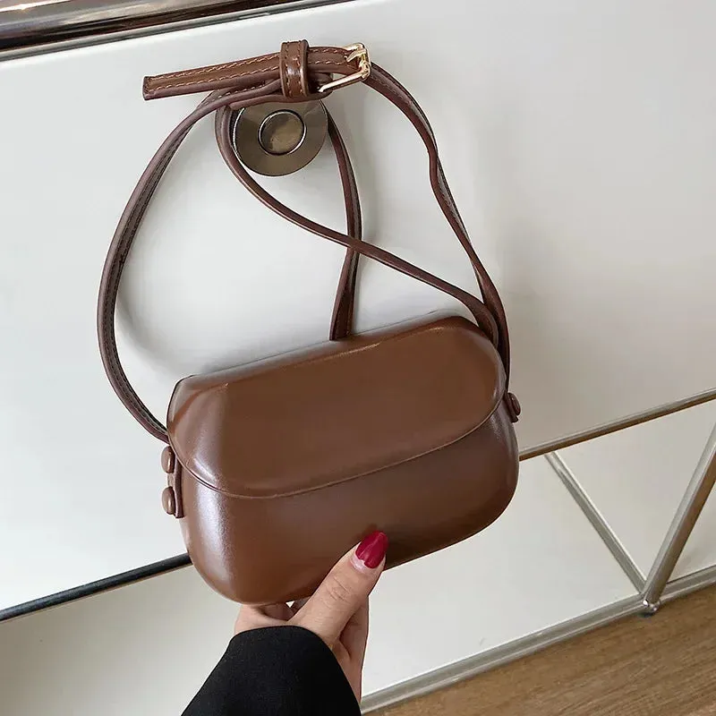 Women’s Mini PU Leather Flap Crossbody Bag