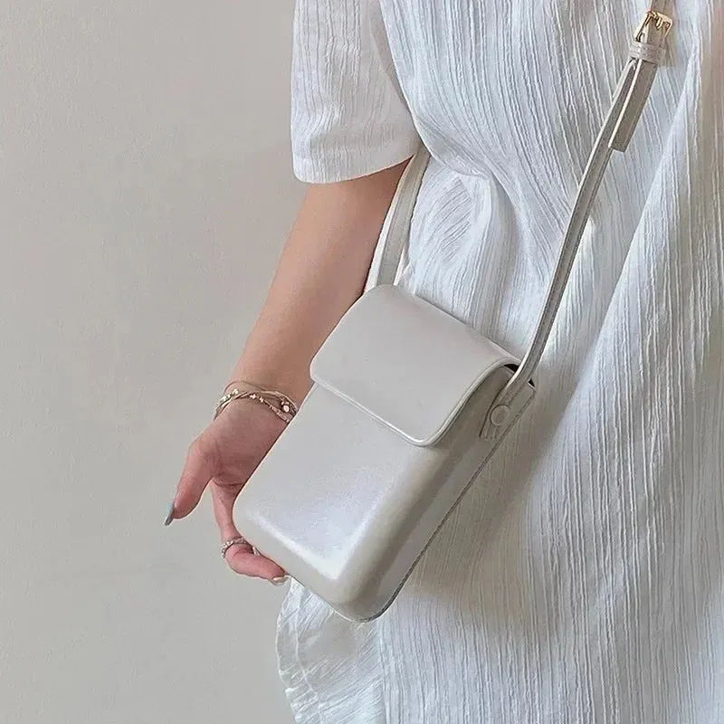 Women’s Mini PU Leather Flap Crossbody Bag