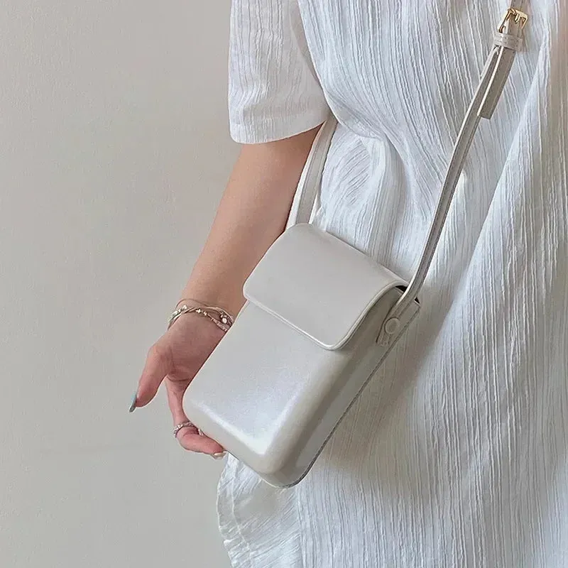 Women’s Mini PU Leather Flap Crossbody Bag