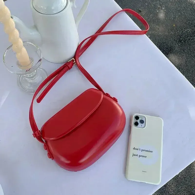 Women’s Mini PU Leather Flap Crossbody Bag