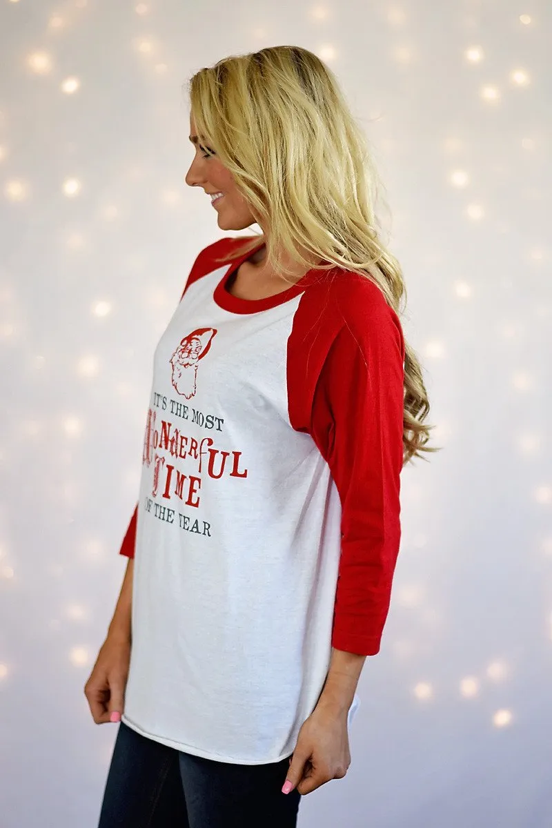Wonderful Time of the Year Baseball Tee