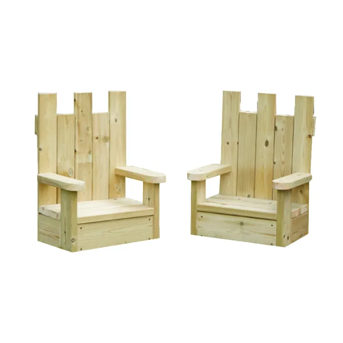 Wooden Thrones Set