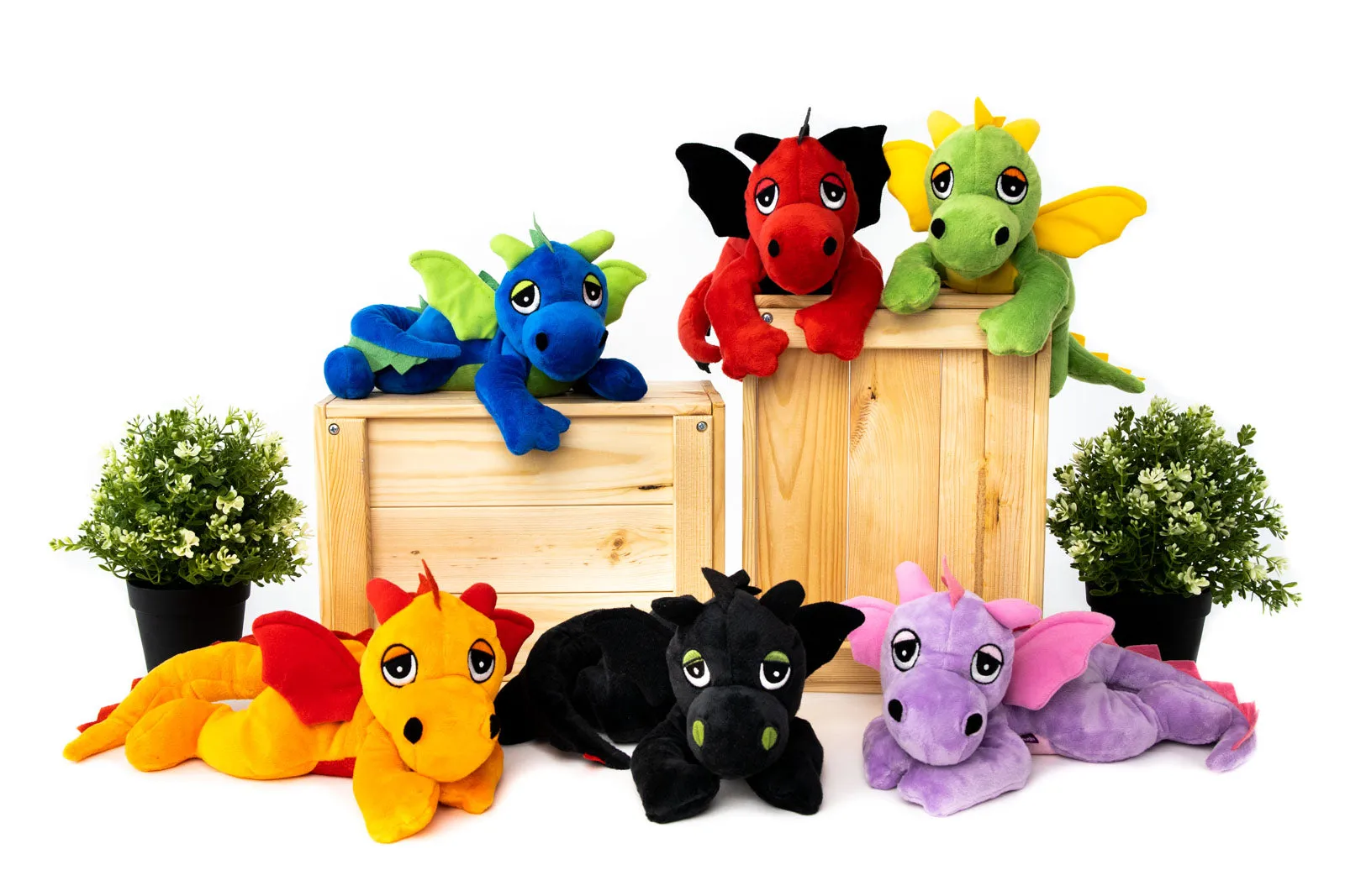 Wärmetier Glücksdrache Royalblau Wärmflasche Kuscheltier Warmie Habibi Plush