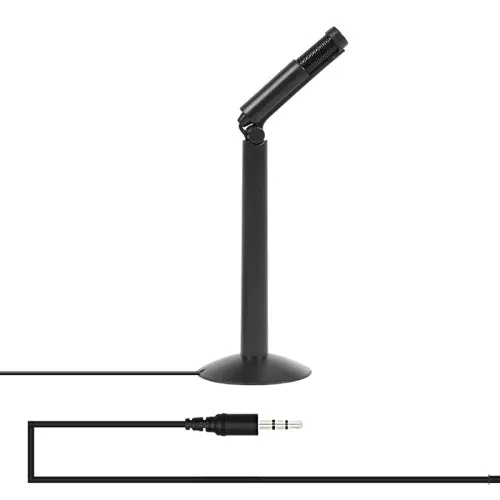 Yanmai SF-950 120 Degree Rotation Head 3.5mm Jack Studio Stereo Recording Microphone Cable Length 1.3m Black
