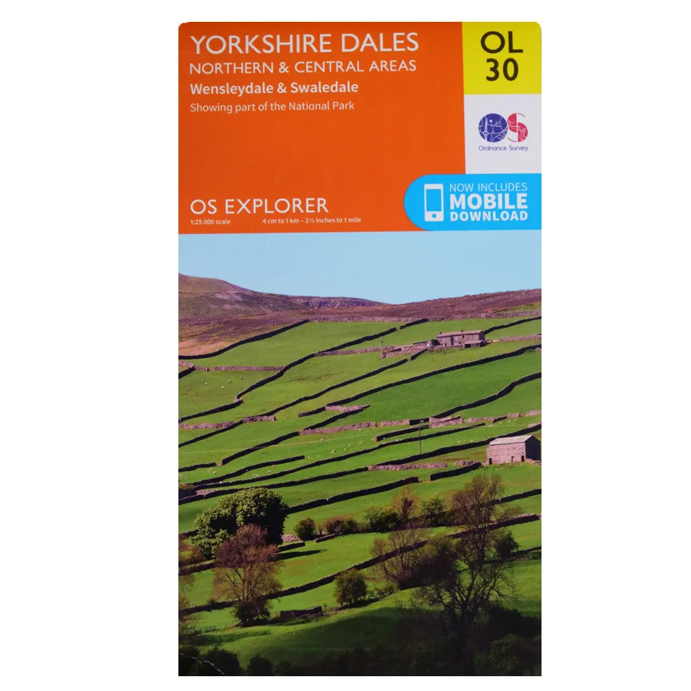 Yorkshire Dales Northern and Central - OS Explorer Map OL30