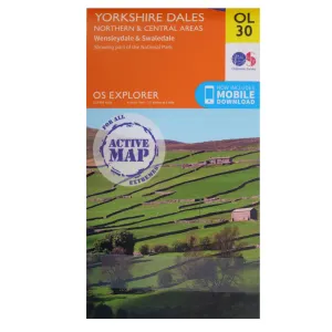 Yorkshire Dales Northern and Central - OS Explorer OL30 Active
